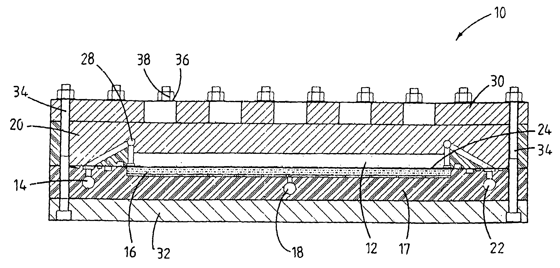 Monitoring unit for monitoring the condition of a semi-permeable membrane