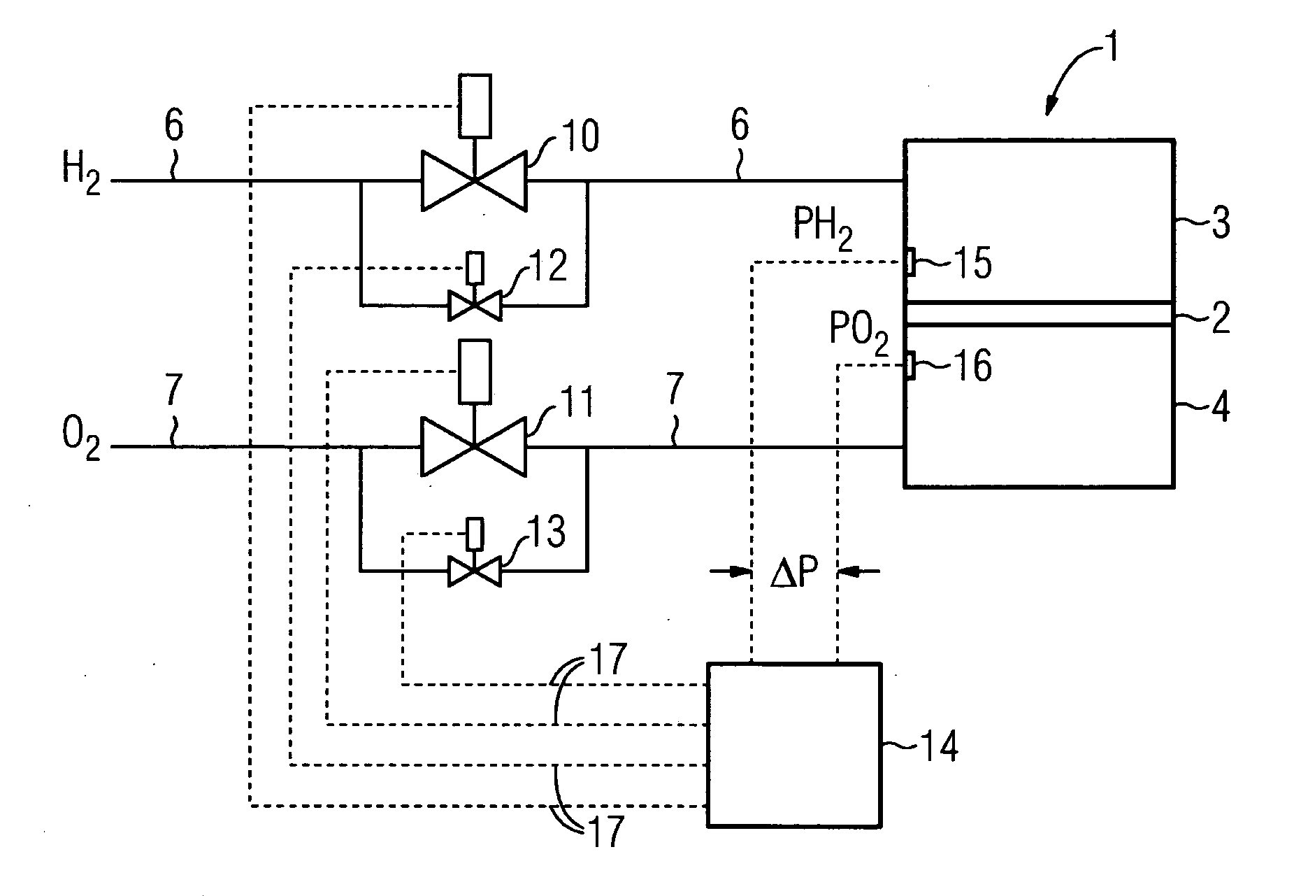 Method for Supplying Fuel Gas To a Gas Chamber of a Fuel Cell and Fuel Cell