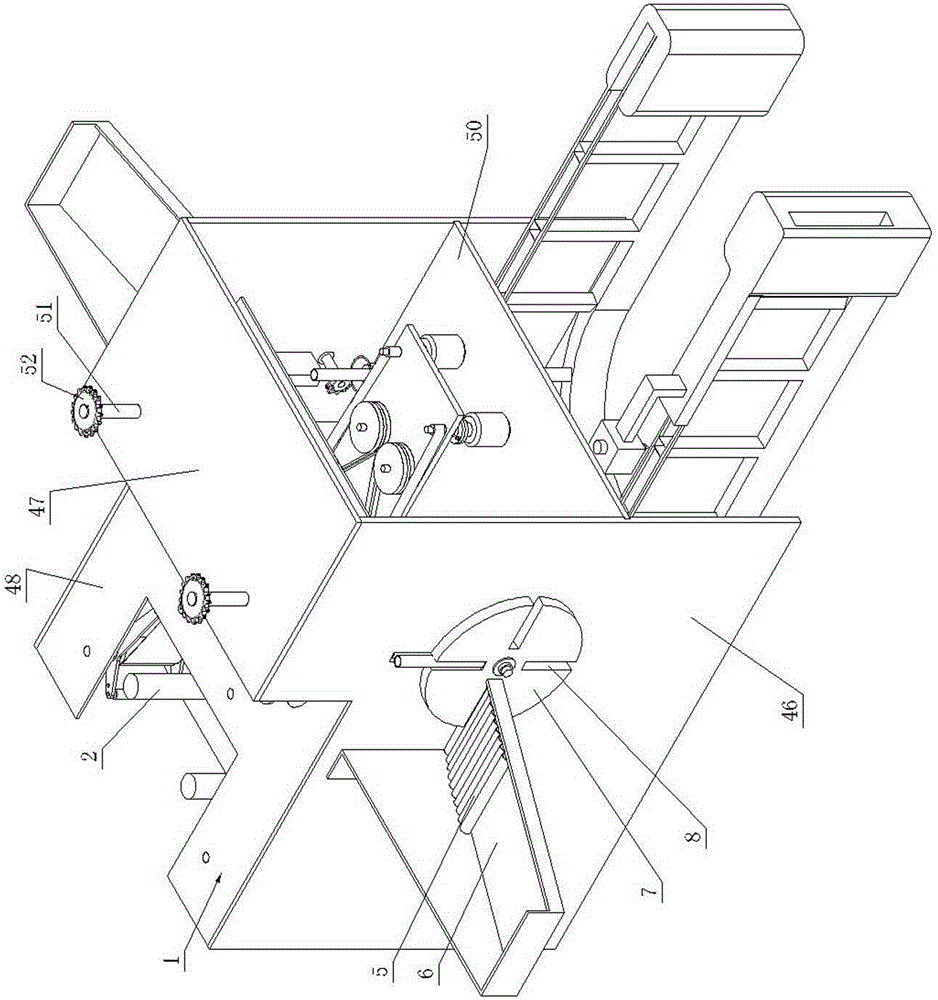 Paper tube conveying mechanism of aluminum foil rewinder