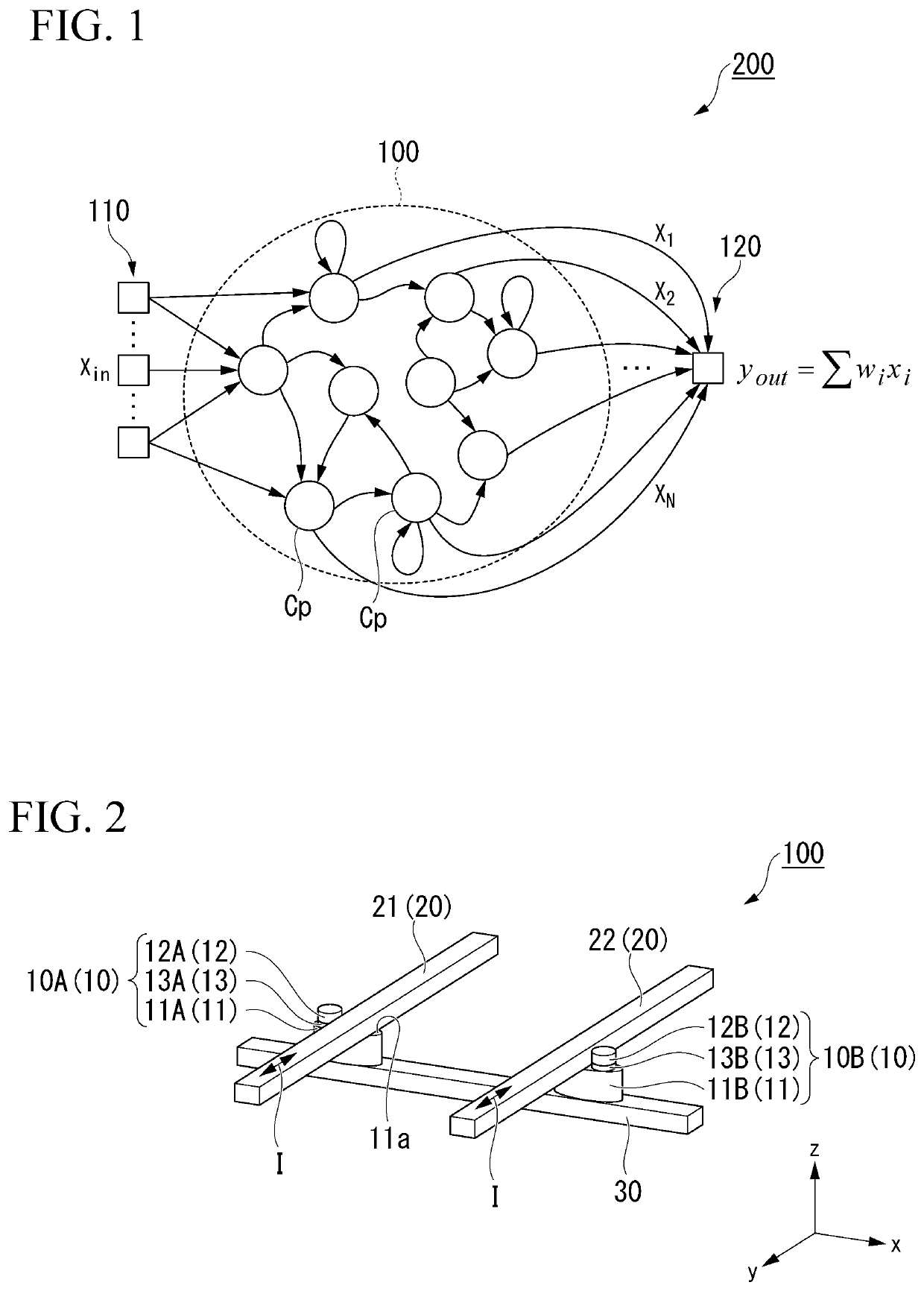 Reservoir element and neuromorphic element