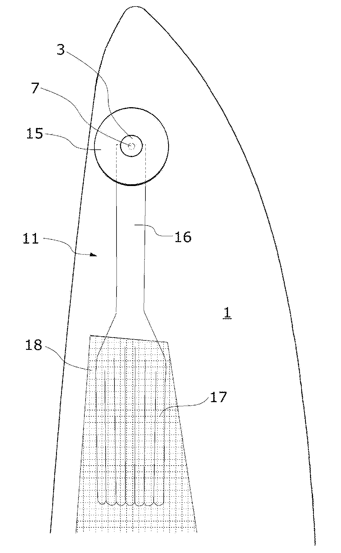 Wind turbine rotor blade and method of manufacturing such rotor blade