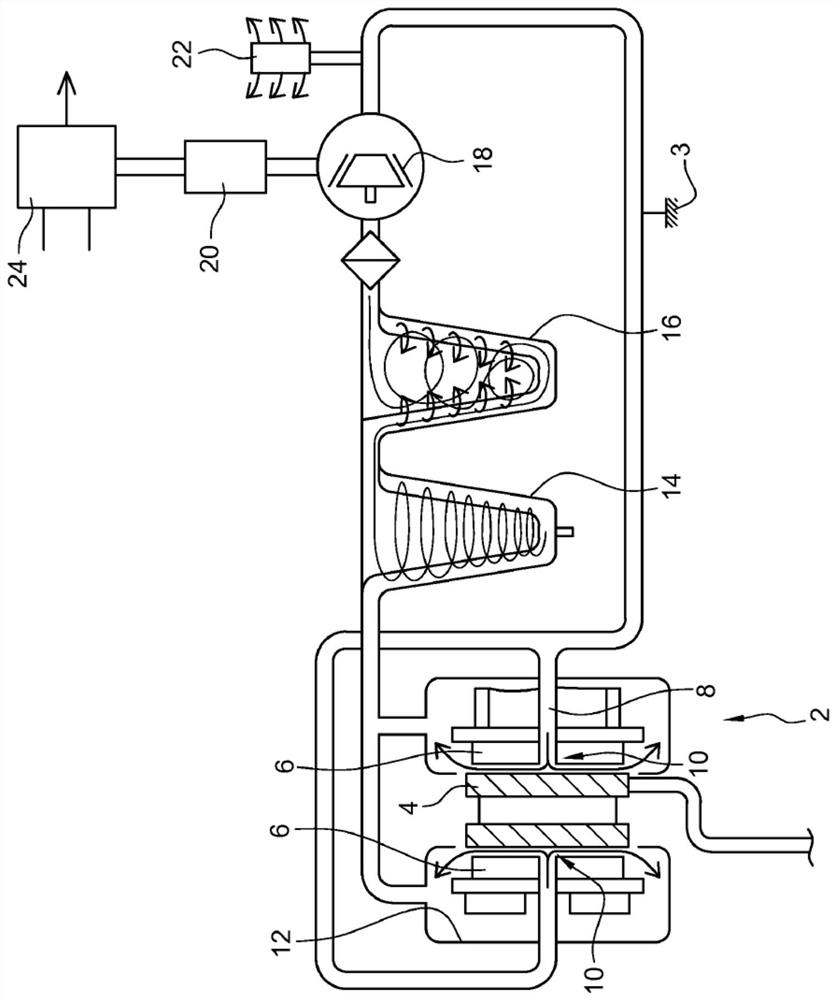 Method for separating friction means from a braking member