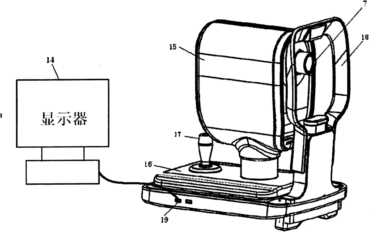 A fundus scanning imaging device