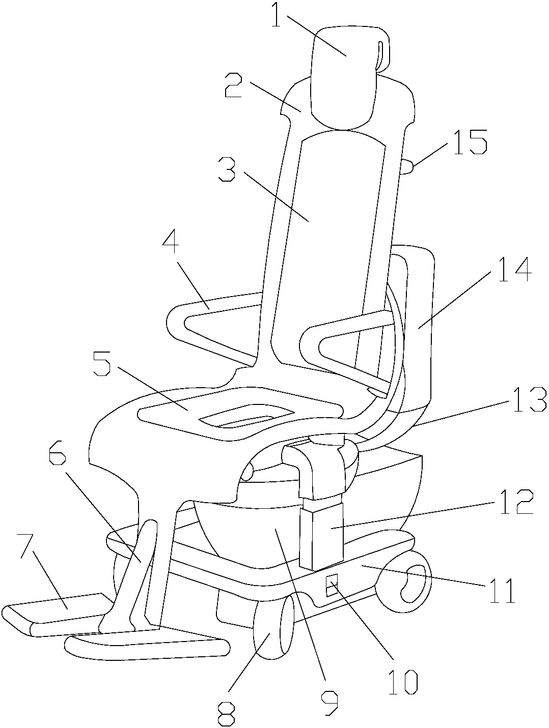 Medical treatment chair with multi-body-position adjusting function