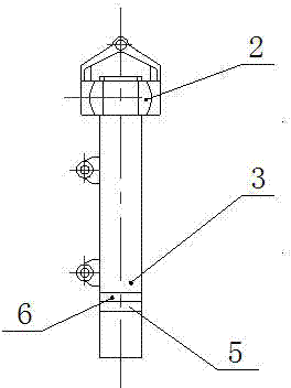 Universal cable-stayed detection device of lifting hook wire rope