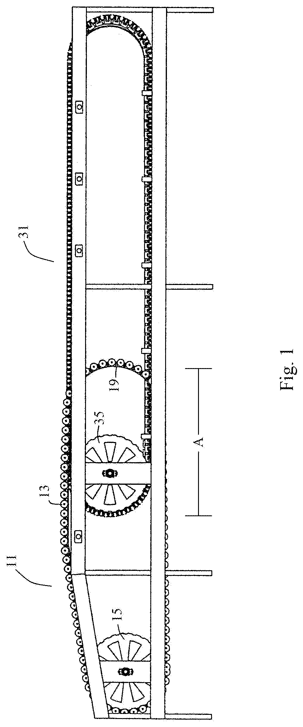 Produce conveying and sizing equipment
