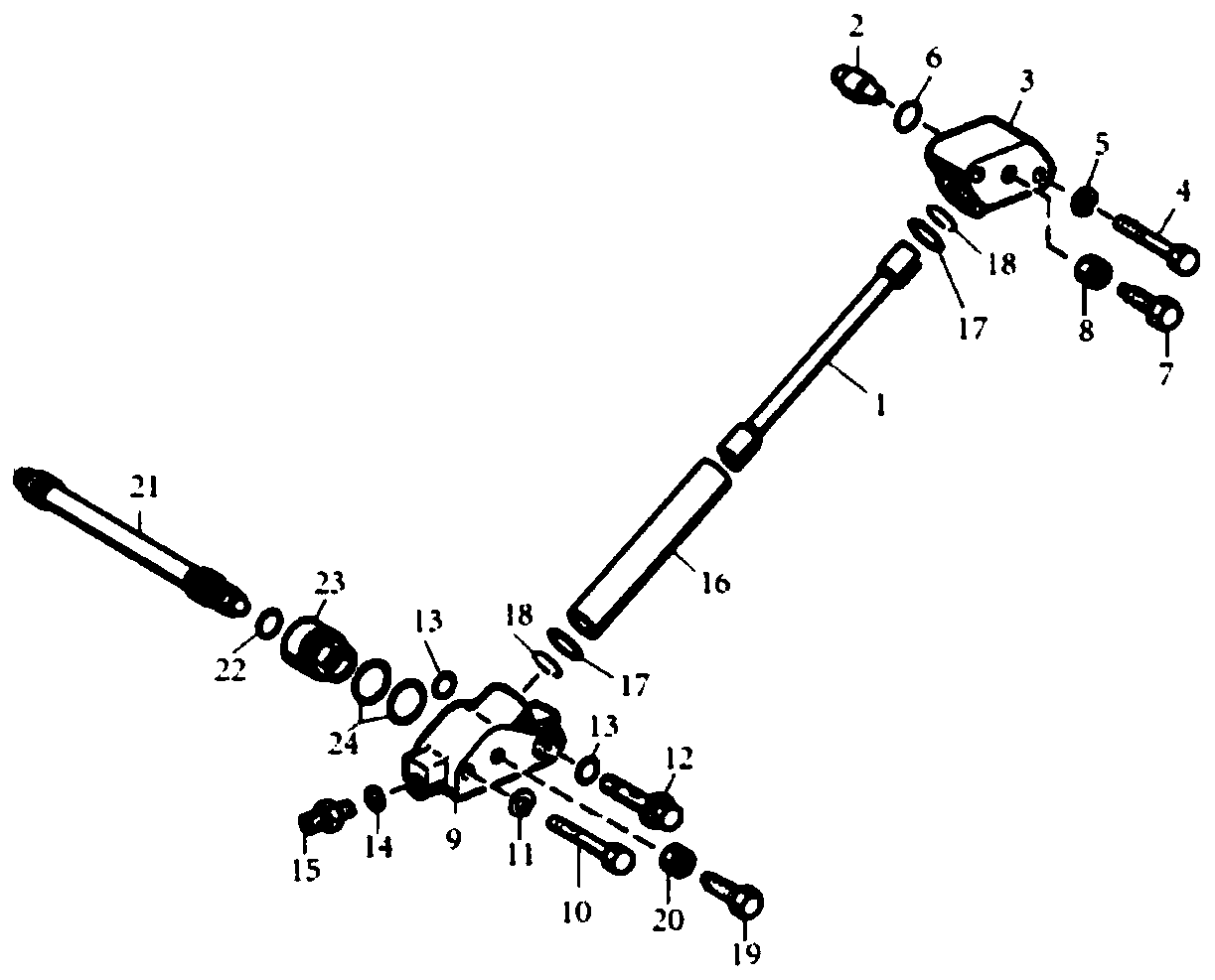 Dual ball bowl joint oil pipe assembling detecting method