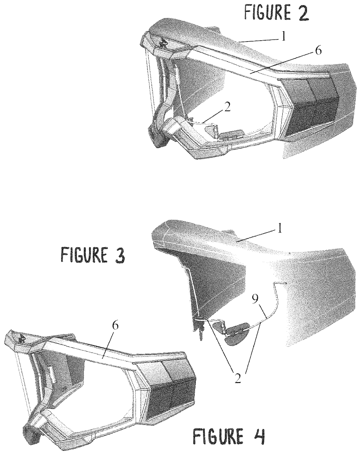 Suspension system for a new goggle frame platform