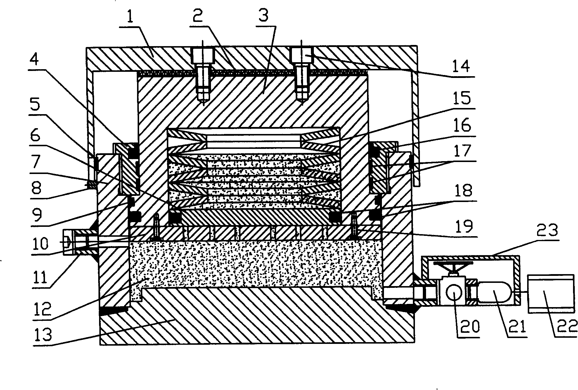 Buffer type hydraulic weighing device