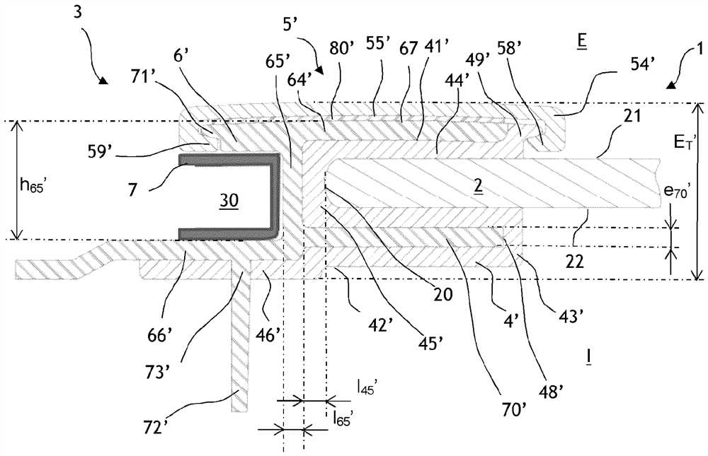 Glass unit having sliding groove and method for manufacturing same