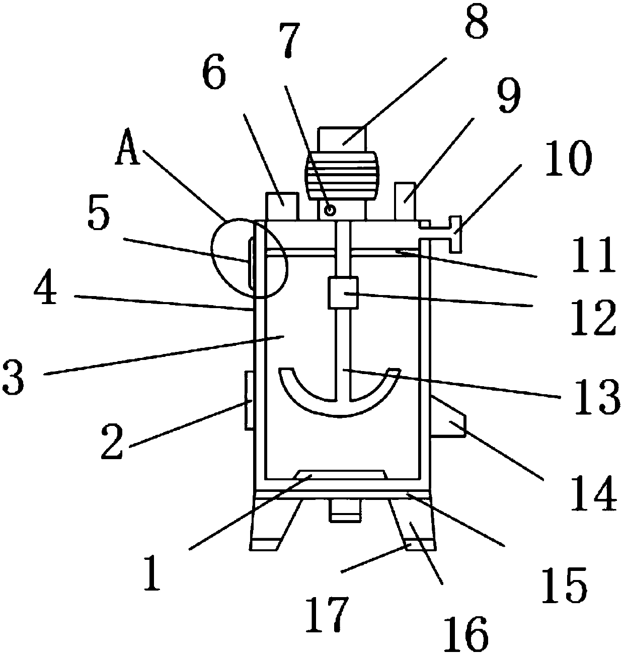 Degassing kettle for production of chlorinated paraffin