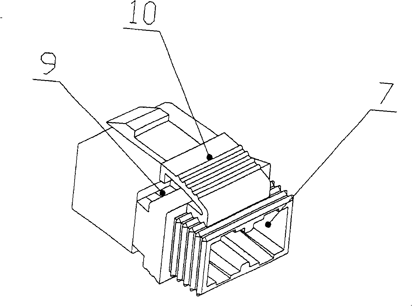 A connecting apparatus for optical fibre