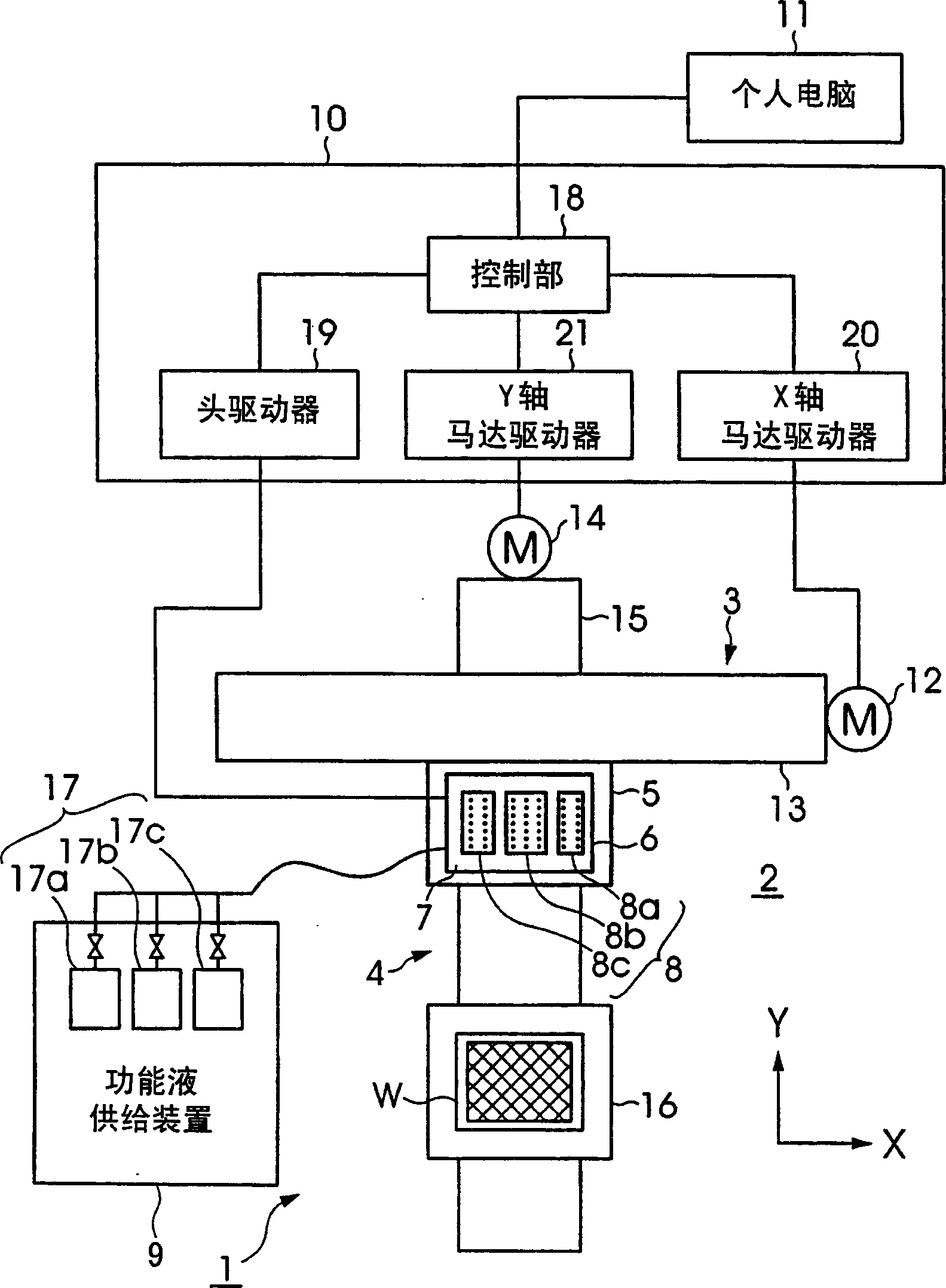 Liquid droplet ejecting device