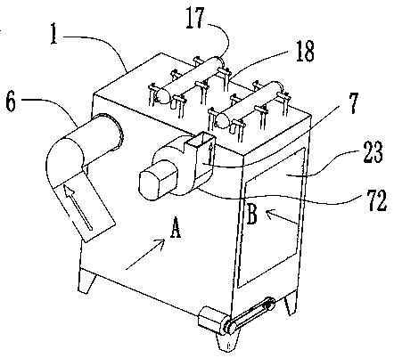 Dust collection and filtration method for rail grinding vehicle dust collecting system