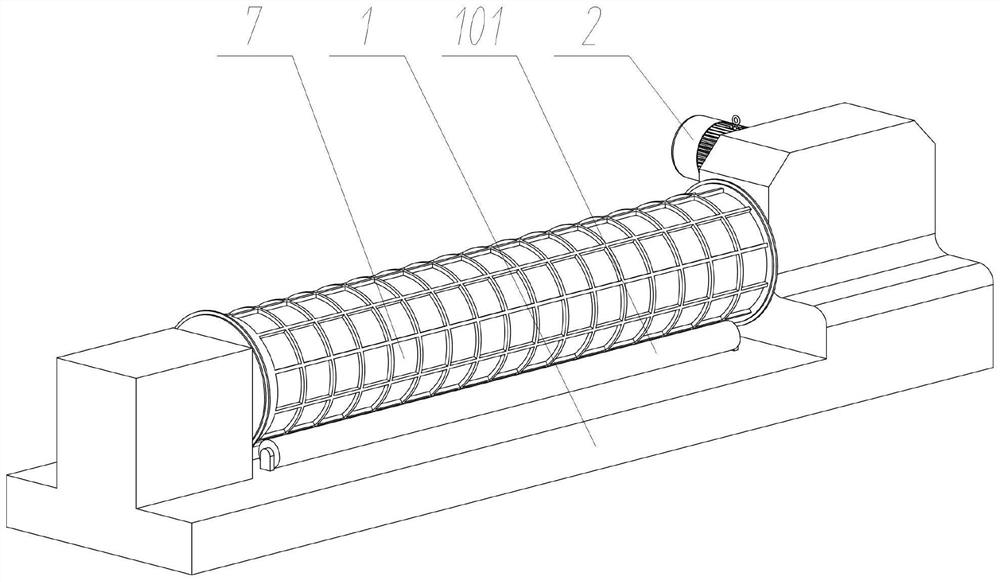 A concrete grouting device for reinforced cages for buildings