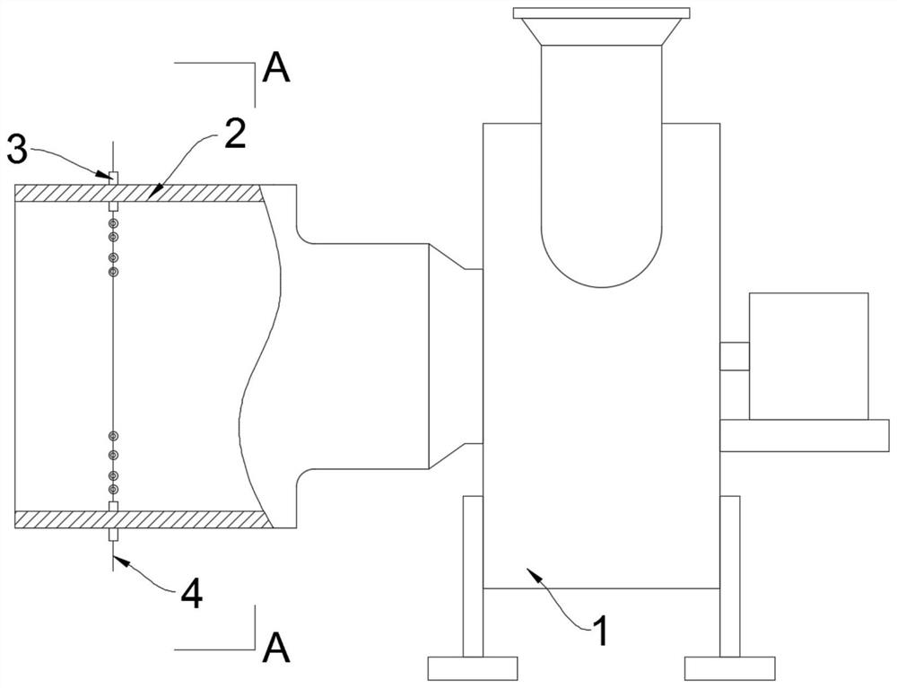 Acid gas self-purification centrifugal fan for coal mine work