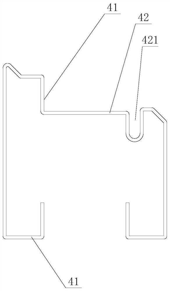 Frame fan system with single profile