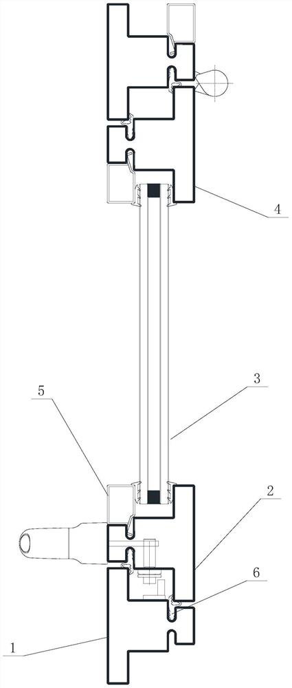 Frame fan system with single profile