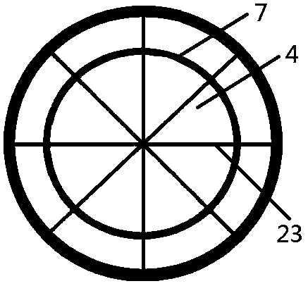 Press-out type easy-to-mark fan-shaped counting surface sampling culture dish