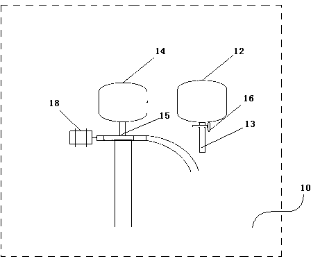 Device for promoting reaction by direct contact between blast furnace slag particles and biomass particles