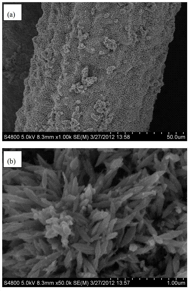 Method of loading titanium dioxide nanorod arrays on surface of titanium wire mesh