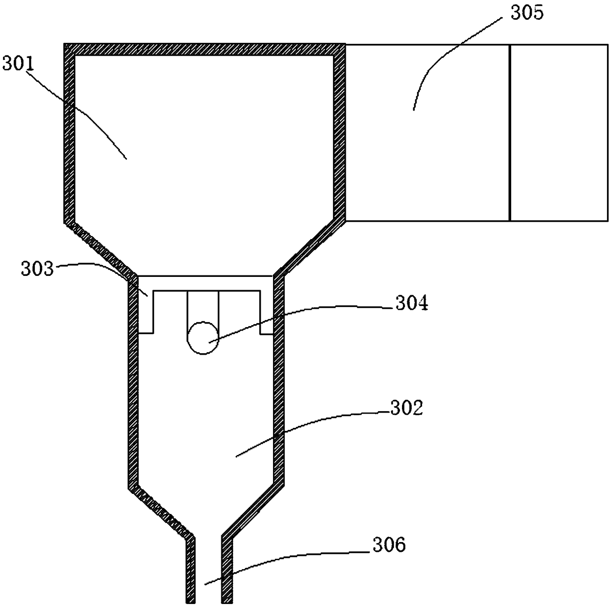 A medical automatic garbage recycling system