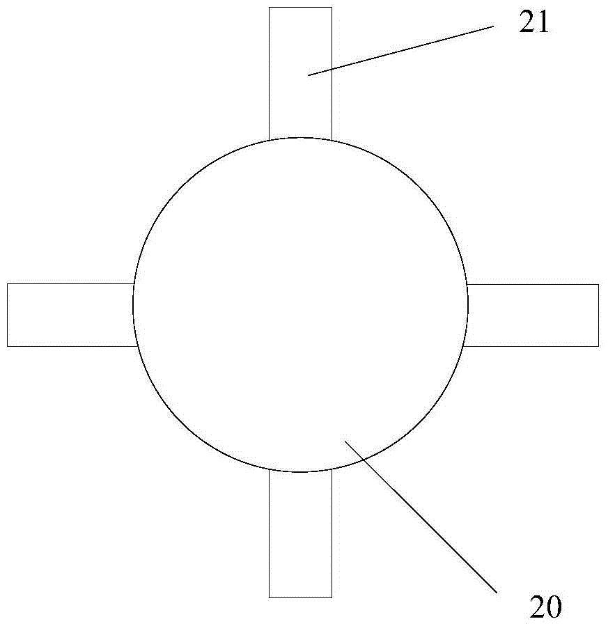 A slurry bed internal circulation reaction device and its application and method for producing hydrogen peroxide