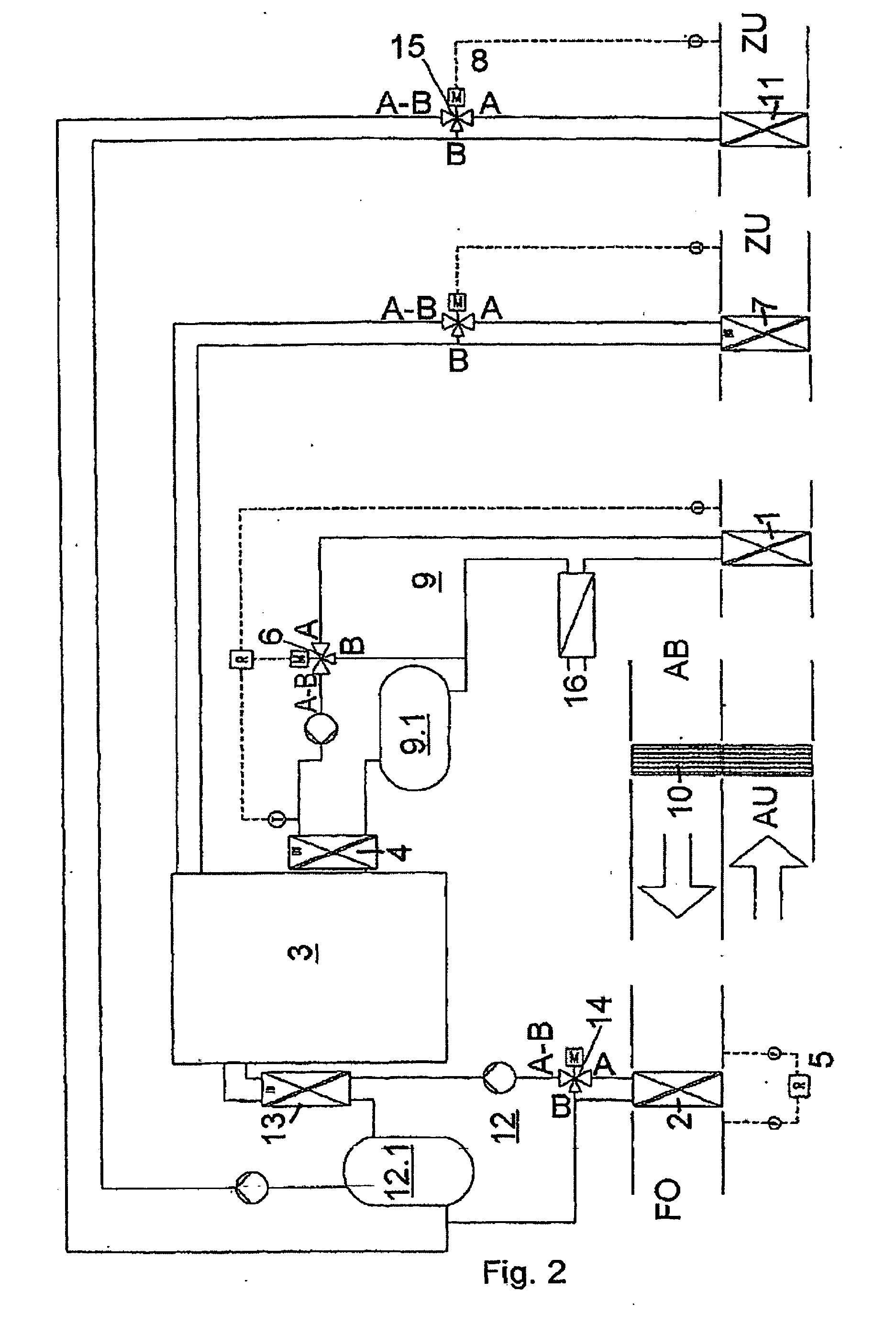 Method and device for recovering energy