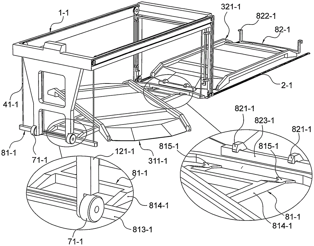 Double-deck parking equipment with ground car carrying board and upper-layer car carrying board