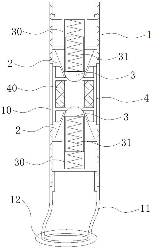 Male built-in urethral catheterization device