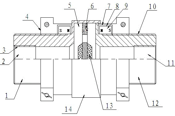 Magnetic one-way valve