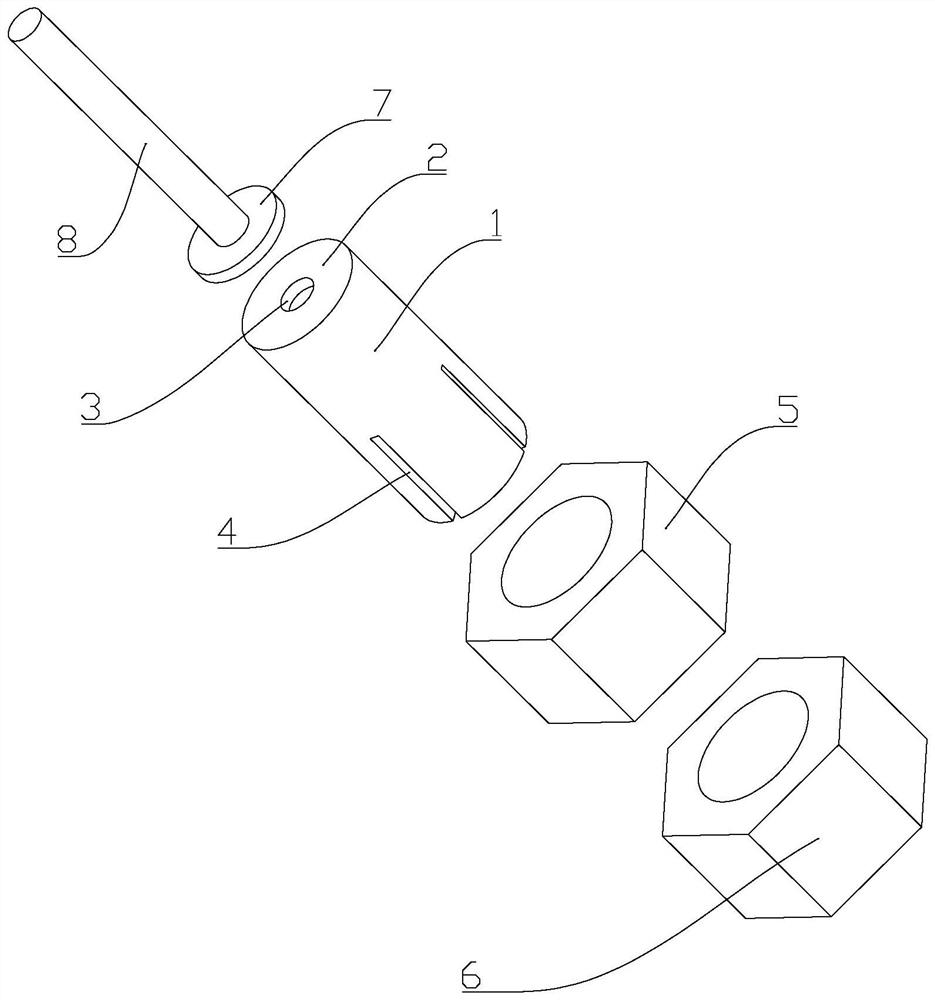 End lead head forming device for steel wire rope