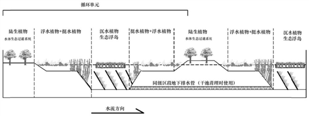 Landscape water body regulation and ecological purification methods in high-water-level coal mining subsidence areas in cities and surrounding areas