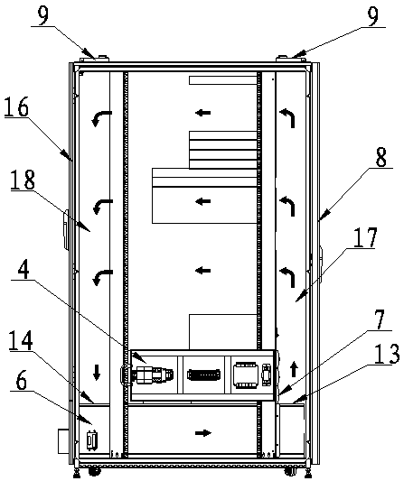 Rack-mounted air-conditioner used in cabinet-type data center