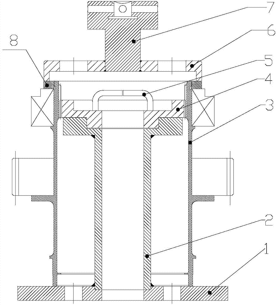 Assembling and disassembling tool for gear shaft round nut