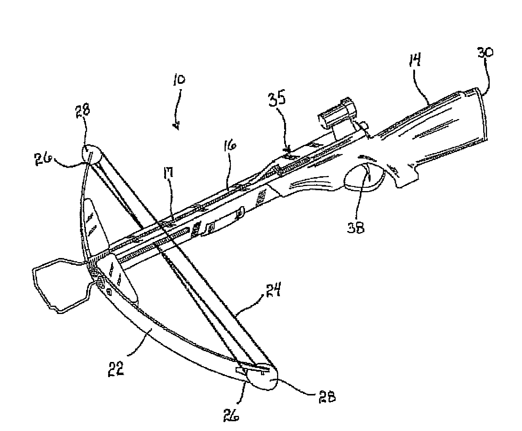 Trigger assembly for an archery device