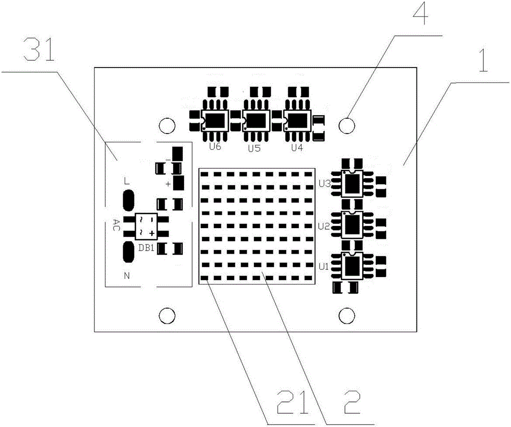 LED light source module based on chip scale package and LED lamp