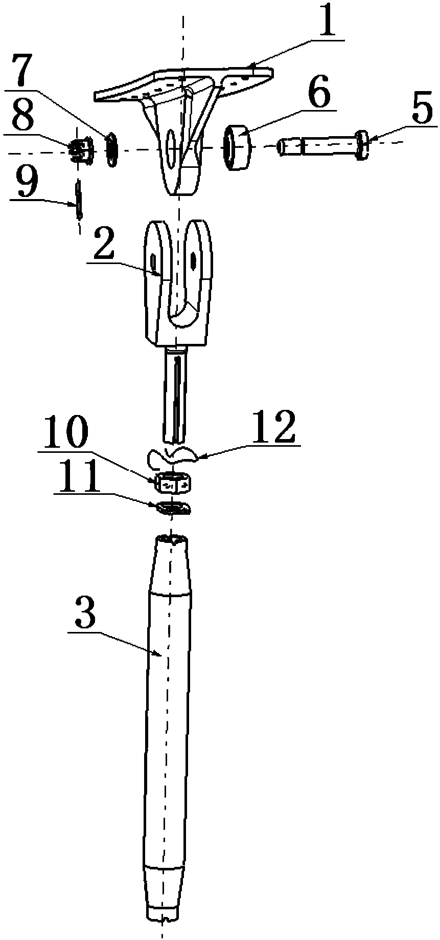 Adjustable pull rod assembly
