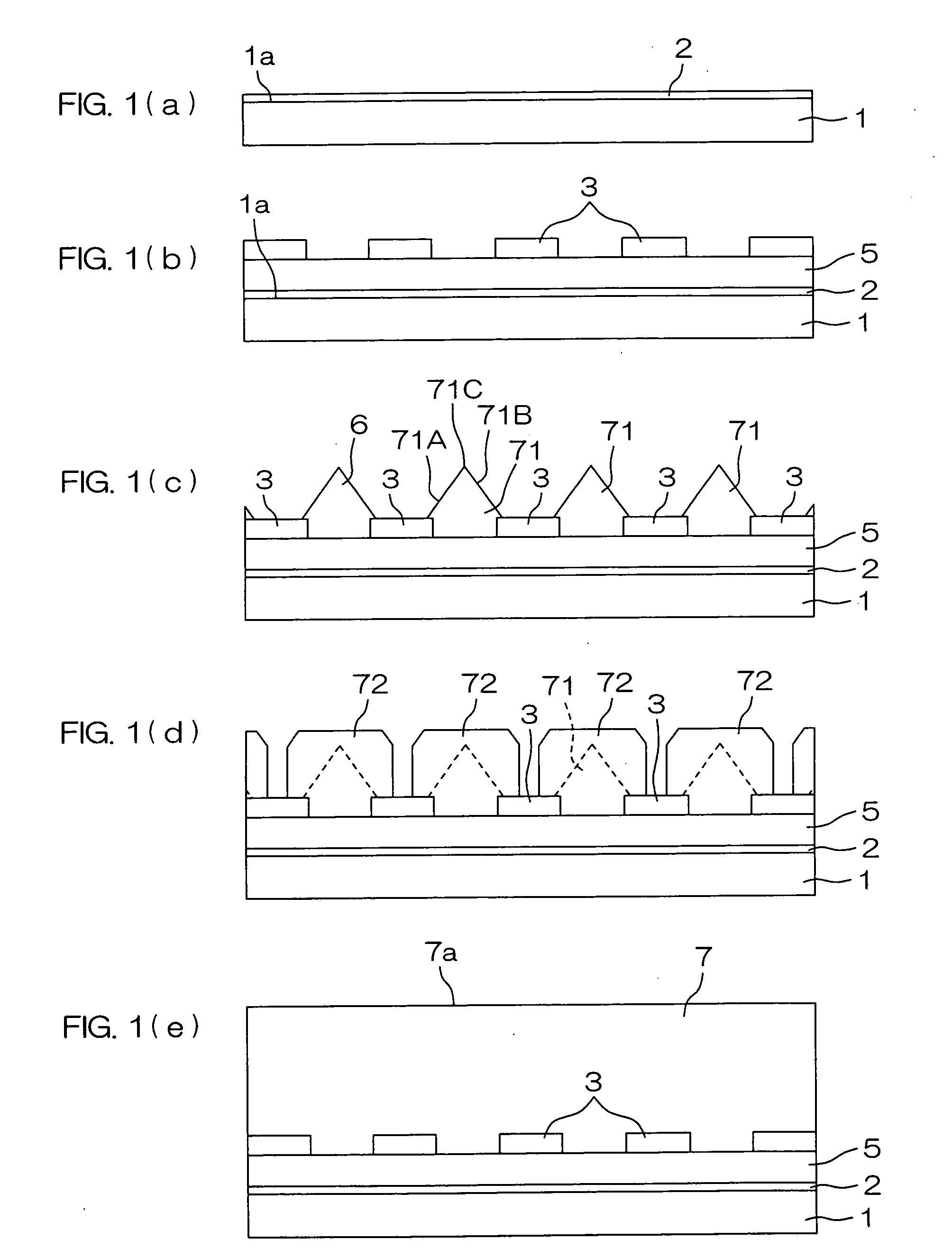Semiconductor device, semiconductor device production method, and substrate for the semiconductor device