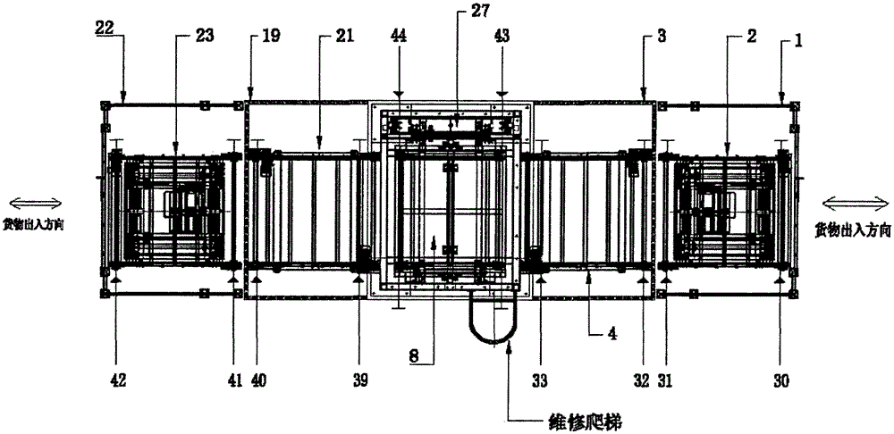 Horizontal automatic circulation tooling plate vertical conveyor