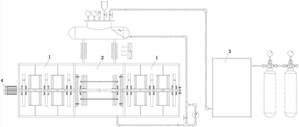 A water electrolysis device and gas preparation system