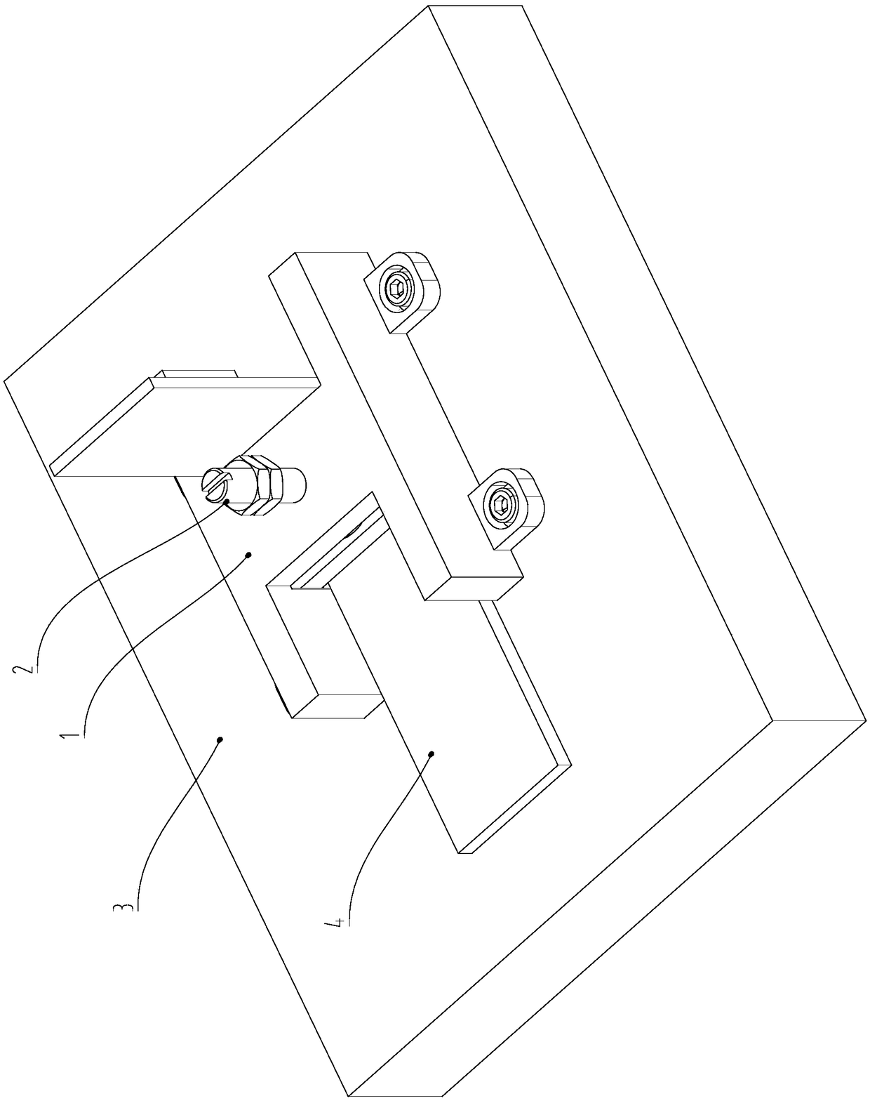 A device for tensile test of power battery module side plate