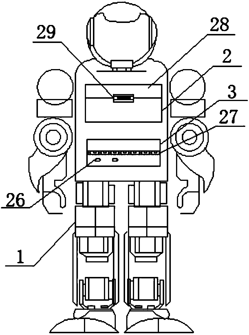 Back device for robot