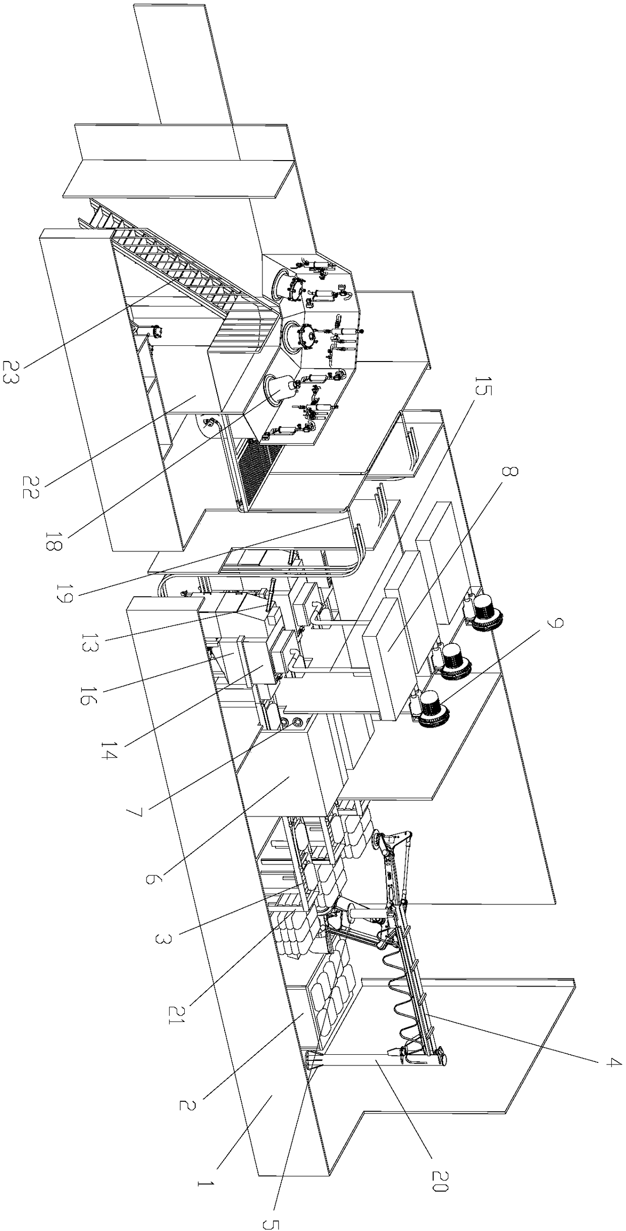 Clean material processing device and its processing technology