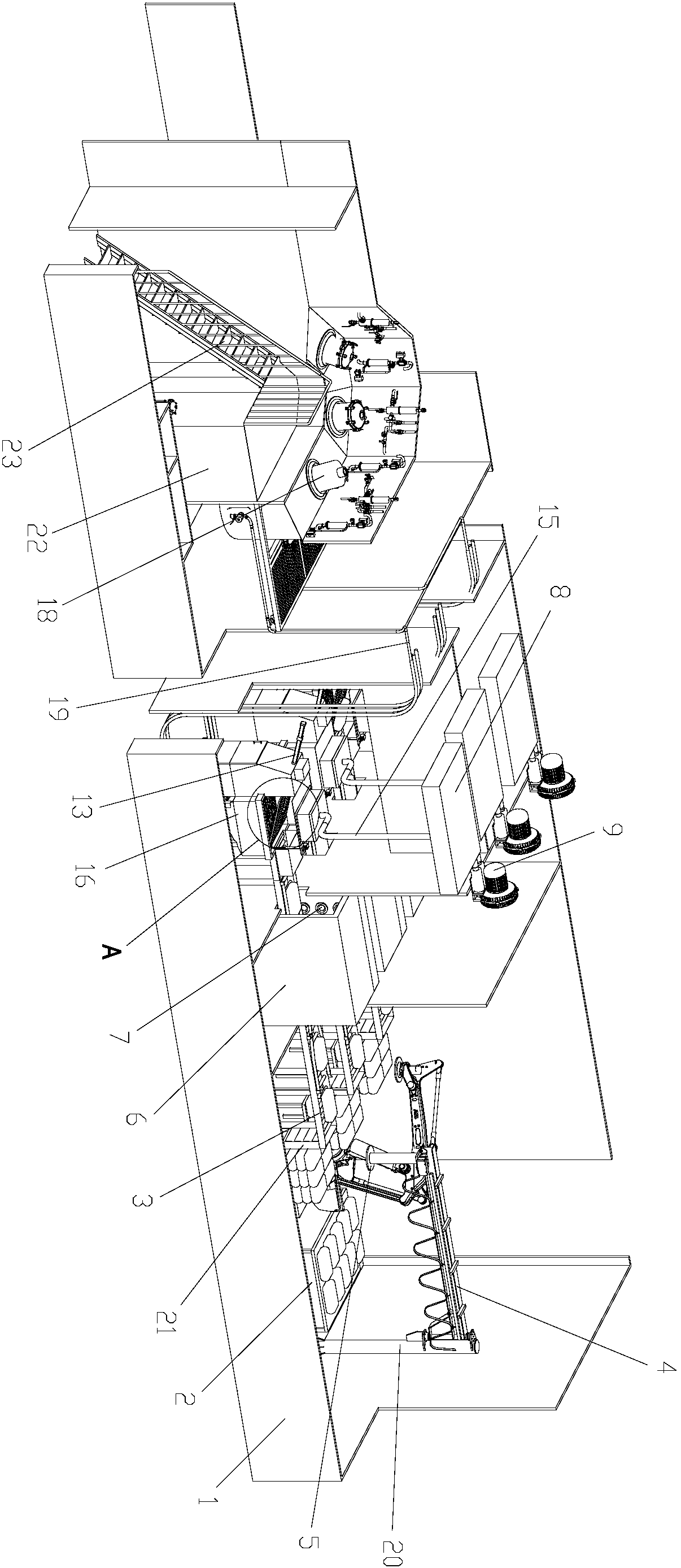 Clean material processing device and its processing technology