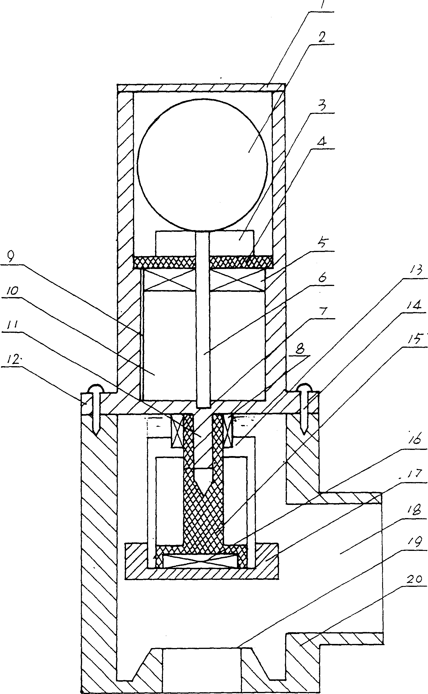 Process for making double-magnetic-repulsion gas safety valve of motor