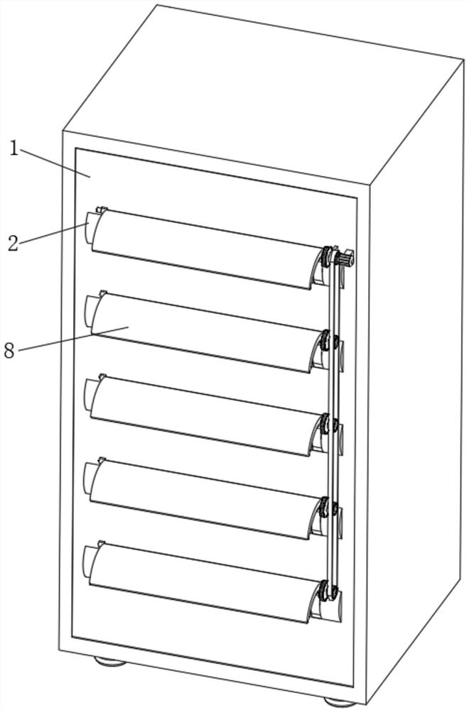 An outdoor power distribution cabinet with moisture-proof function and its use method