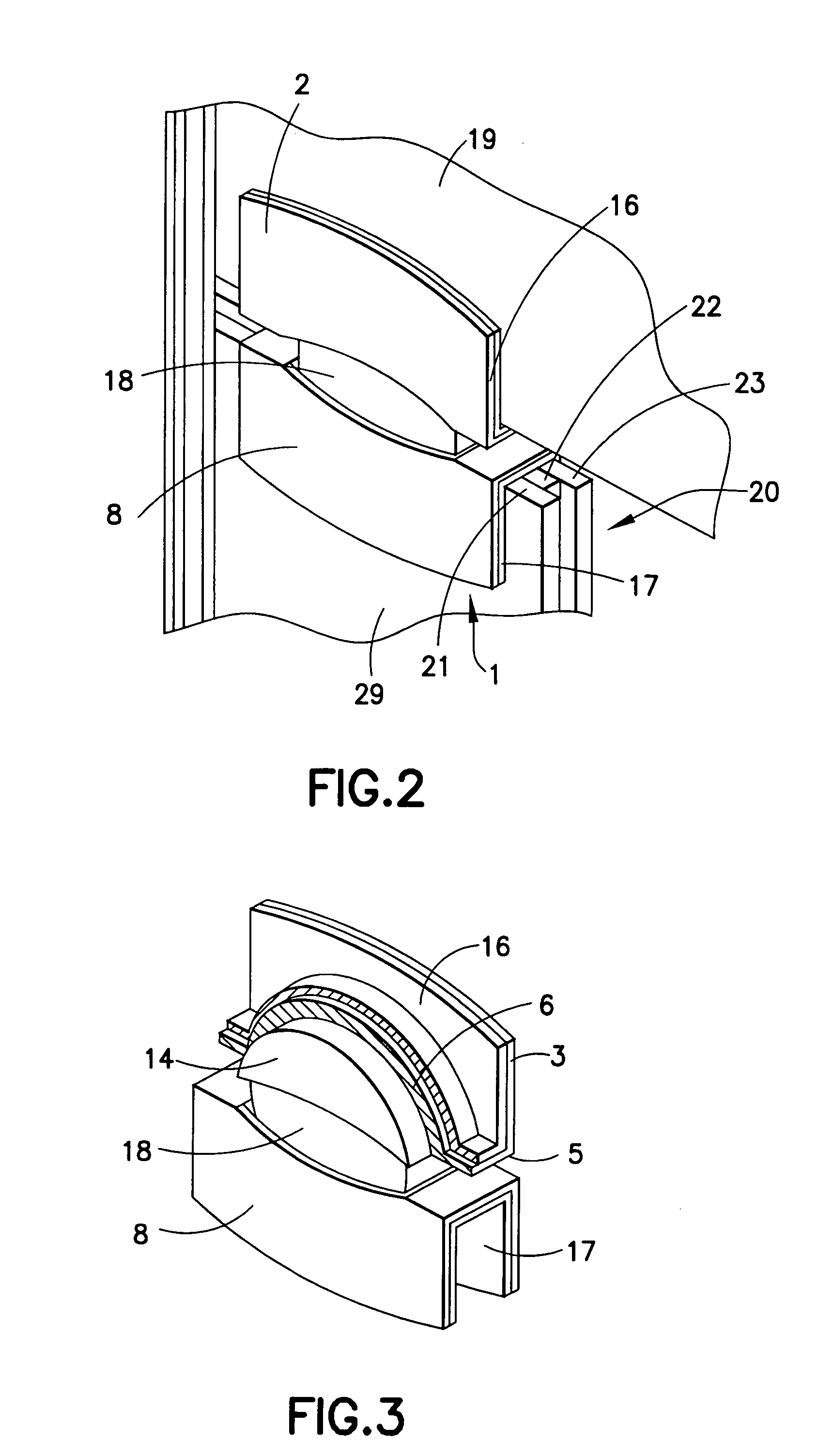 Connector element for a glass post and beam construction