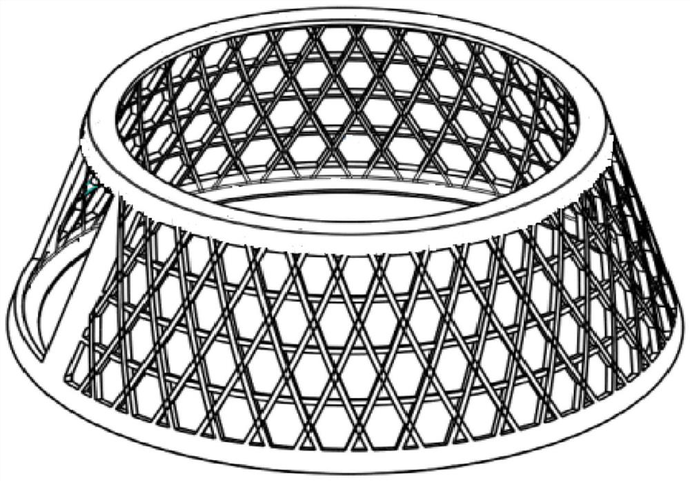 Preparation method of ultra-light multi-feature skin-free skeleton type composite material shell