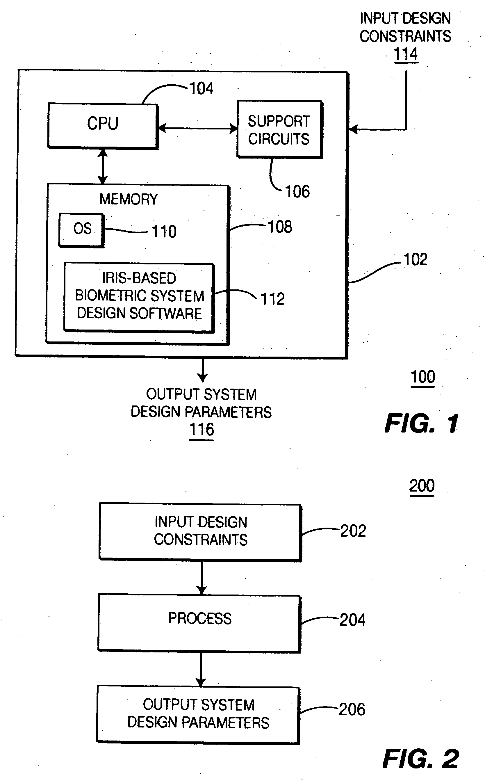 Method and apparatus for designing iris biometric systems for use in minimally constrained settings